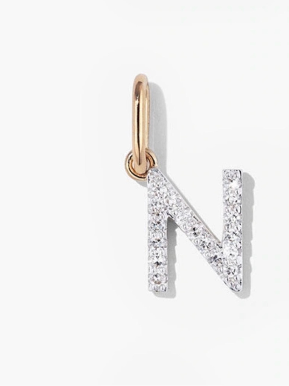 Mejuri Diamond Letter Charm - N